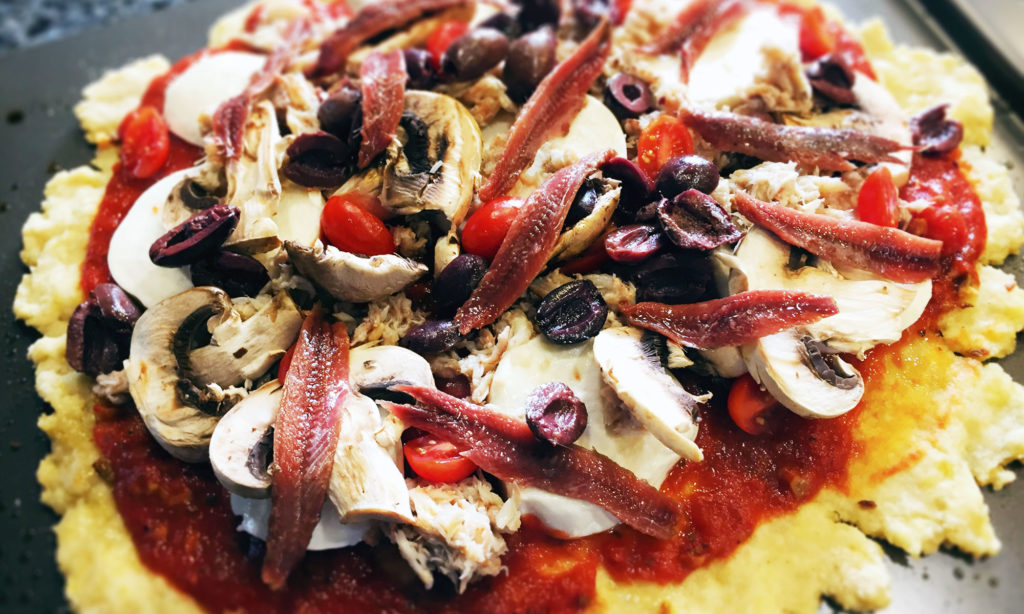 Gluten Free Homemade pizza.