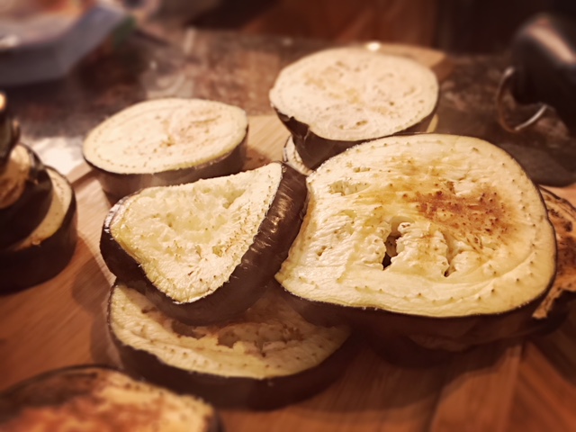 Gluten Free Eggplant Parmesan - fried